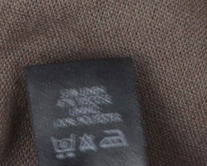 BHS Women's Brown Midi Flare Linen Blend Skirt Size 20