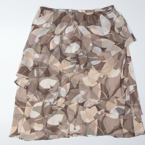Jacques Vert Women's Brown Floral Skirt Size 20