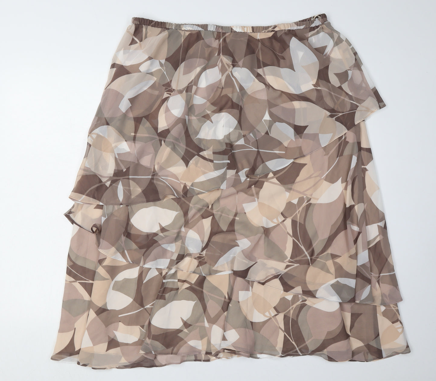 Jacques Vert Women's Brown Floral Skirt Size 20