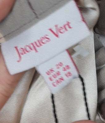 Jacques Vert Women's Brown Floral Skirt Size 20