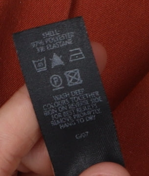 BA Women's Brown A-Line Midi Skirt, Size 16