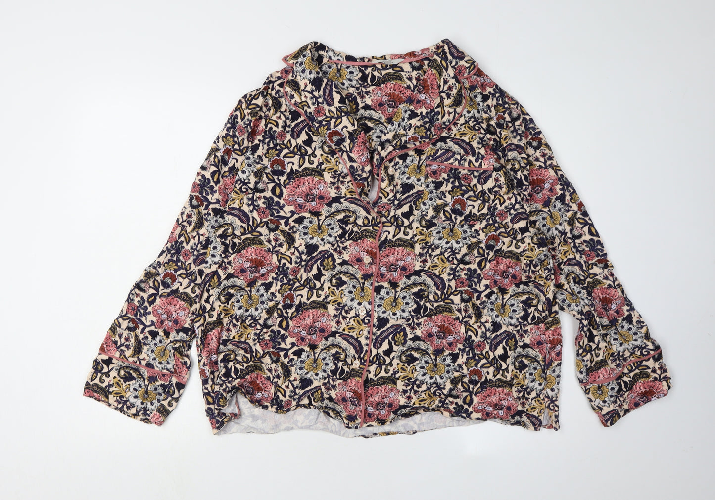 Joules Women's Floral Pyjama Top XL Multicoloured