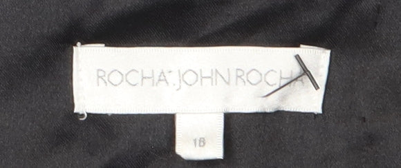 Rocha John Rocha Women's Black Short Sleeve Dress