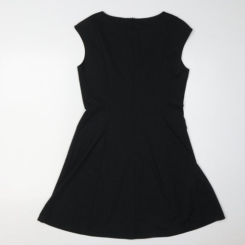 GAP Women's Black Sleeveless Dress, Size 8, Zip Closure