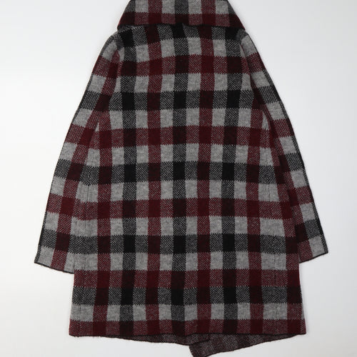 Adrienne Vittadini Women's Multicoloured Plaid Cape M