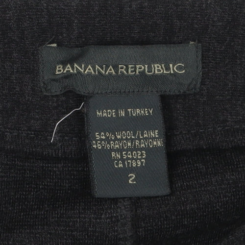 Banana Republic Women's Black Wool Pencil Skirt Size 2
