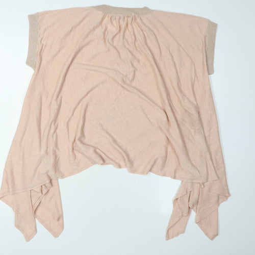 French Connection Women's Pink Cape Jumper Size M