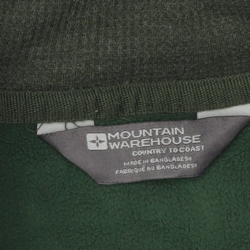 Mountain Warehouse Men's Green Pullover Fleece Sweatshirt M
