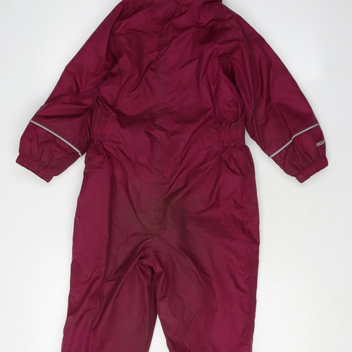 Regatta Girls Red Snowsuit 4 Years Peppa Pig Hooded