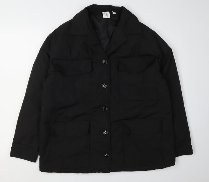 Collusion Women's Black Size 8 Basic Jacket
