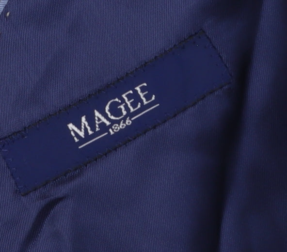 Magee Blue Linen Blazer Men's 40R Business Casual