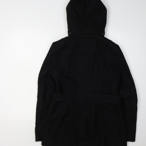 Miss Sixty Women's Black Belted Parka Jacket S