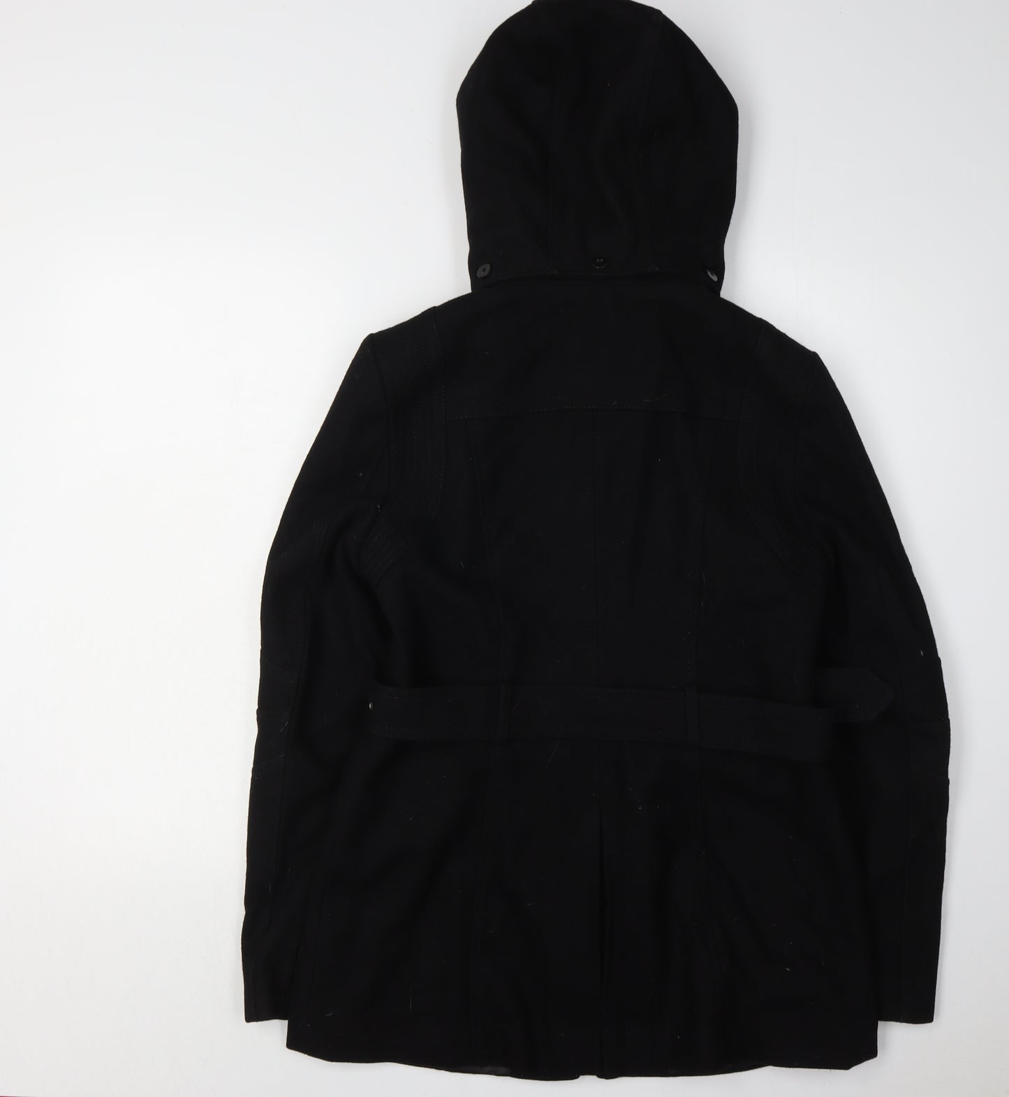 Miss Sixty Women's Black Belted Parka Jacket S