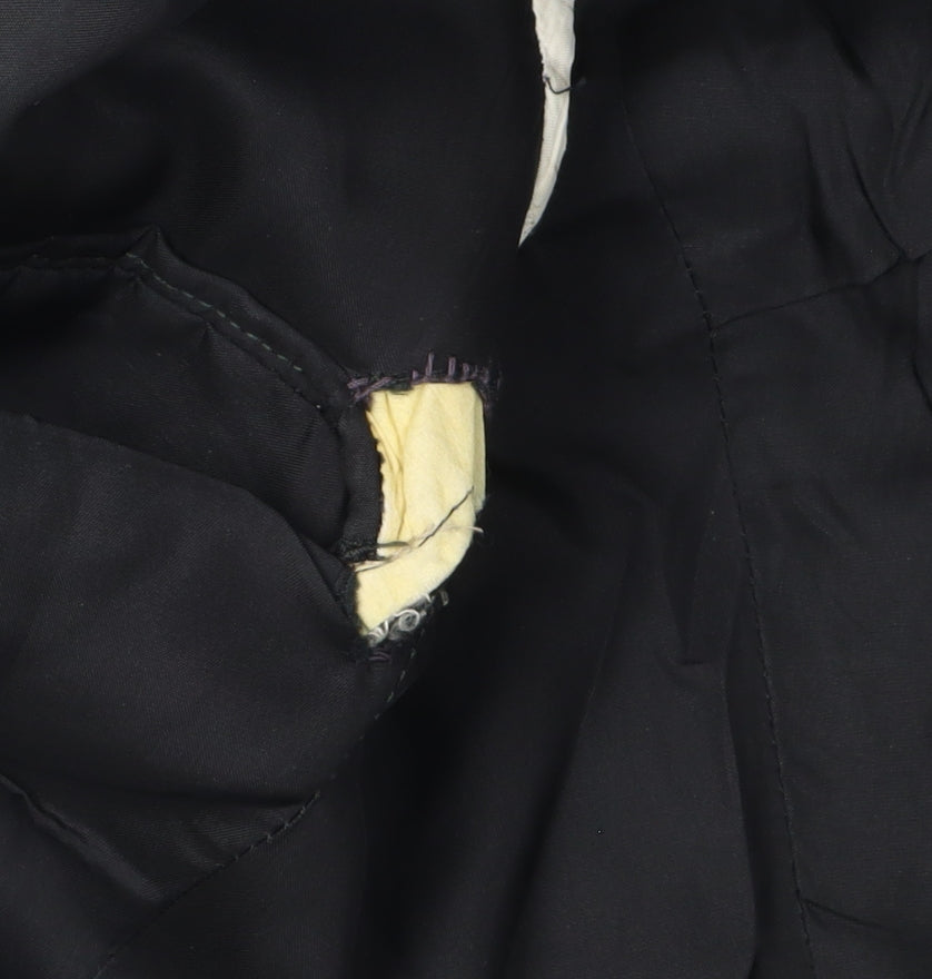 DAKS Men's Black Striped Wool Suit Jacket 41R