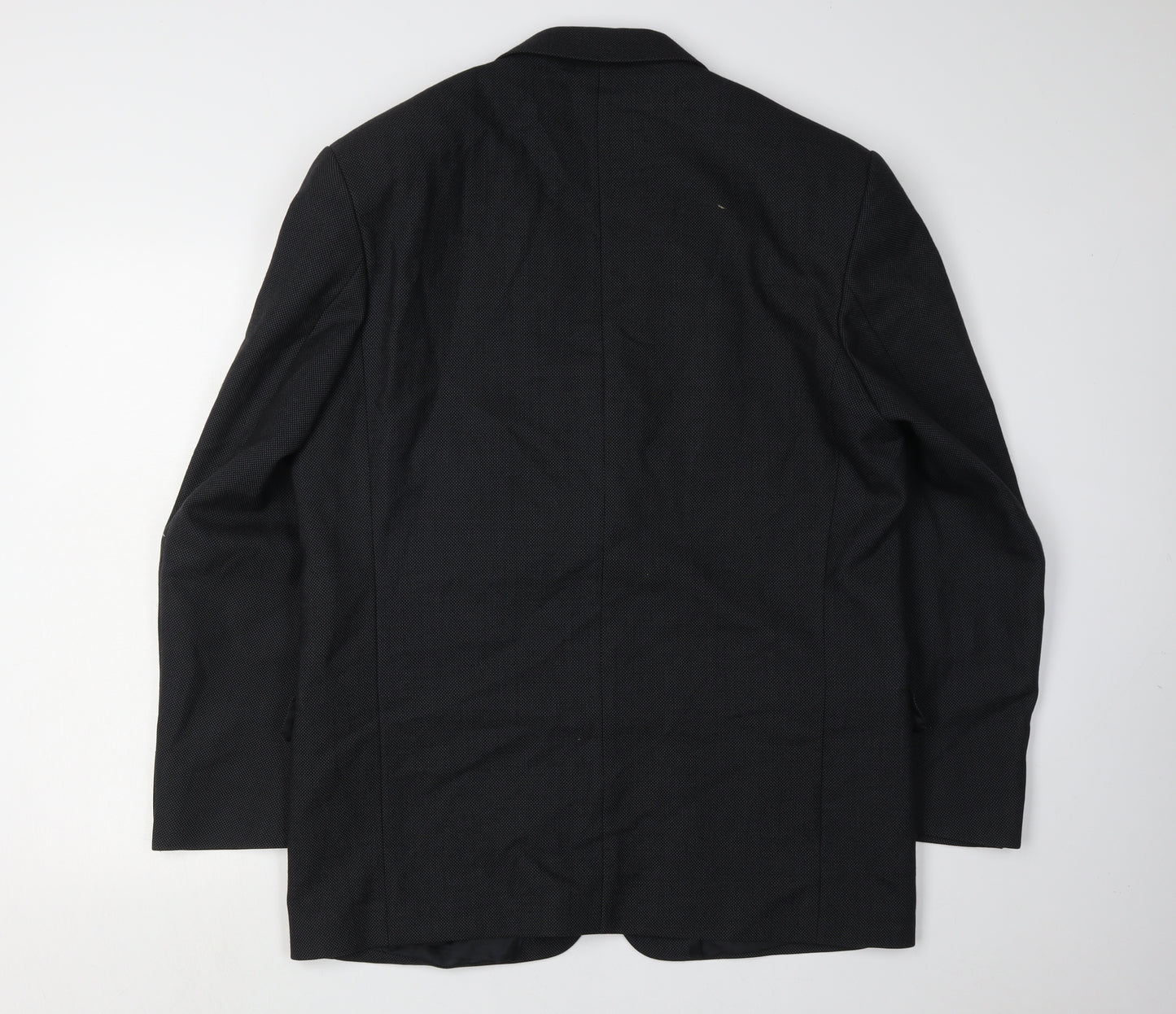 Next Men's Black Wool Regular Fit Blazer 42R