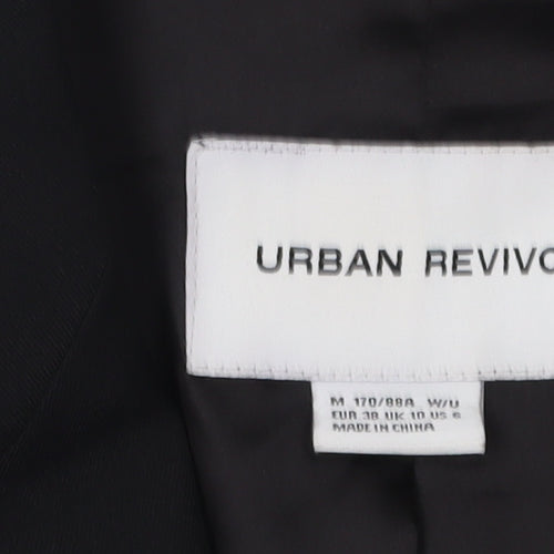 Urban Revivo Women's Black Blazer, Size 10, Double-Breasted