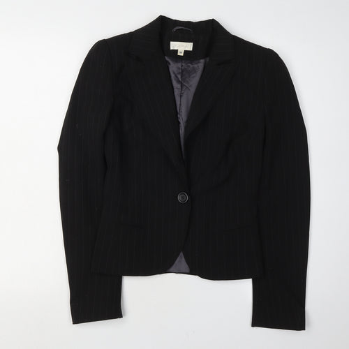 Kookai Women's Black Pinstripe Blazer Size 10