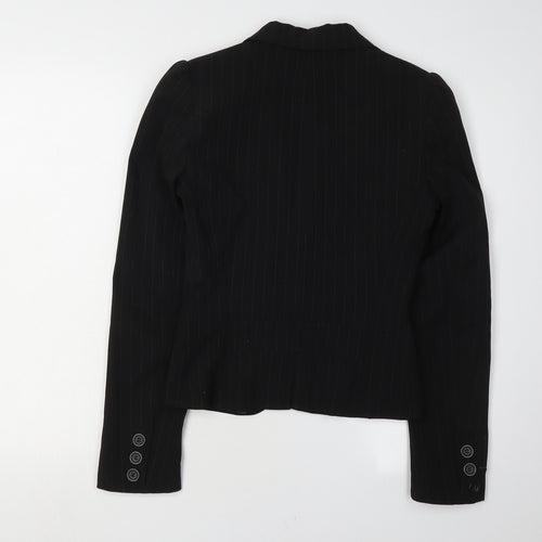Kookai Women's Black Pinstripe Blazer Size 10