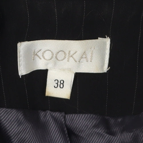 Kookai Women's Black Pinstripe Blazer Size 10