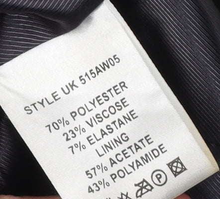 Kookai Women's Black Pinstripe Blazer Size 10