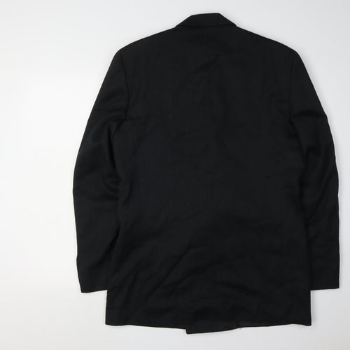 Pierre Cardin Men's Black Wool Blazer 40L
