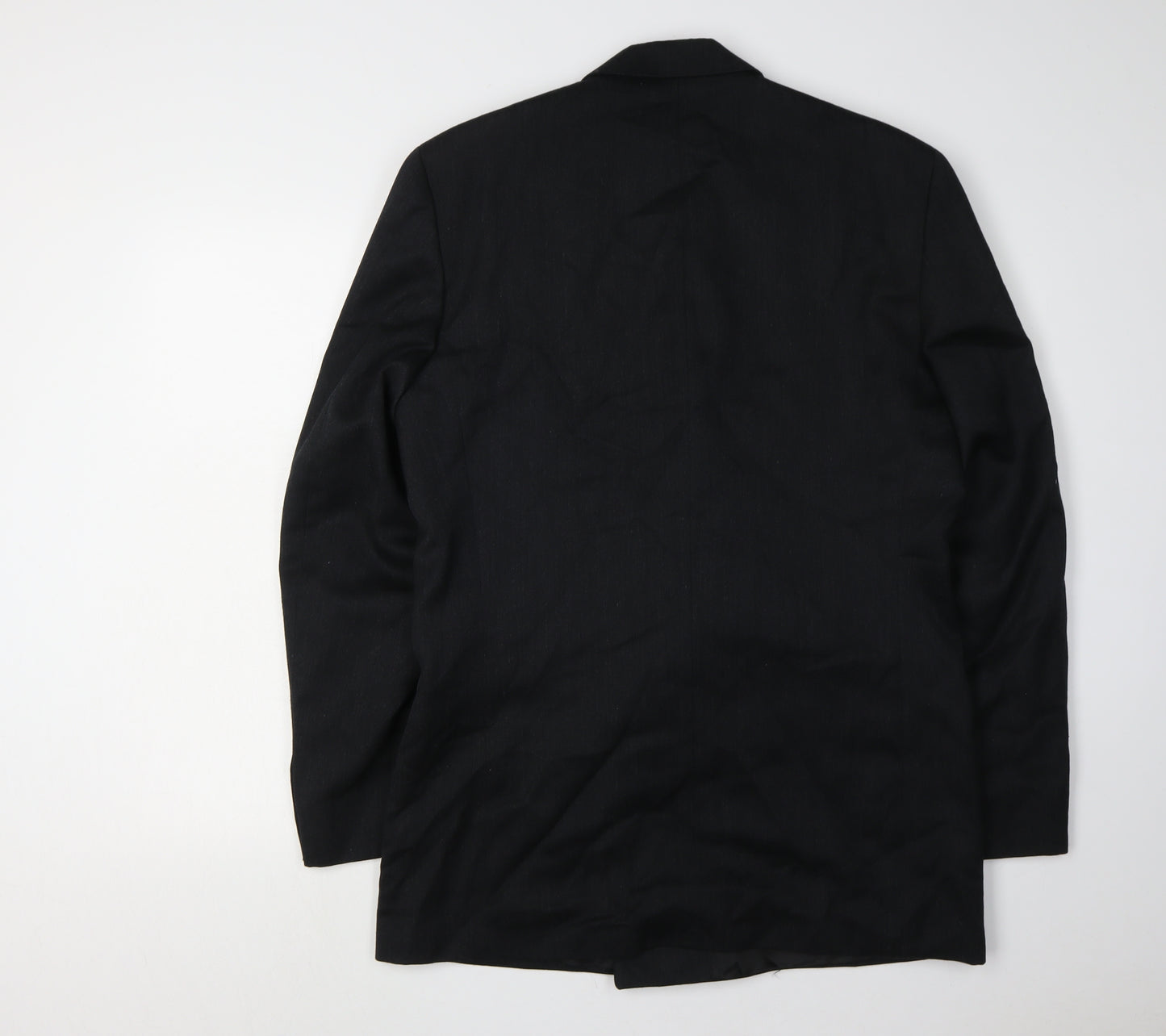 Pierre Cardin Men's Black Wool Blazer 40L