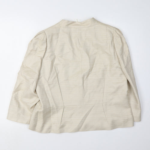 Viyella Women's Ivory Blazer Size 16 Regular Fit