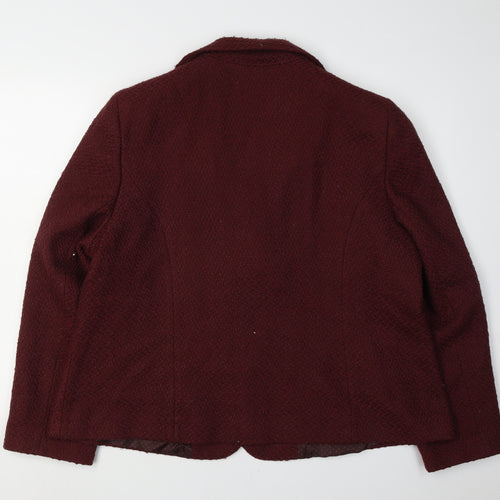Isle Women's Red Blazer, Size 22, Three-Button