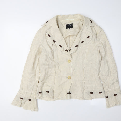 Marks and Spencer Beige Women's Blazer Size 12