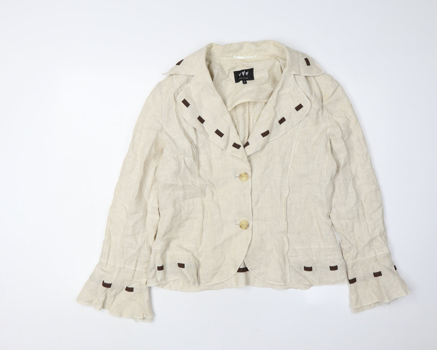 Marks and Spencer Beige Women's Blazer Size 12