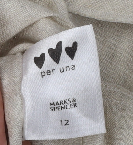 Marks and Spencer Beige Women's Blazer Size 12