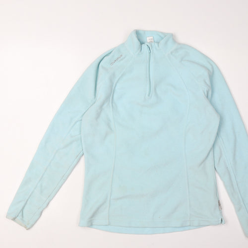 Decathlon Women's Blue Fleece 1/2 Zip Sweatshirt Size 12