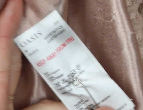 Oasis Women's Beige Mid-Length Coat Size 12