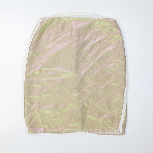 Topshop Women's Multicoloured Pencil Skirt, Size 12