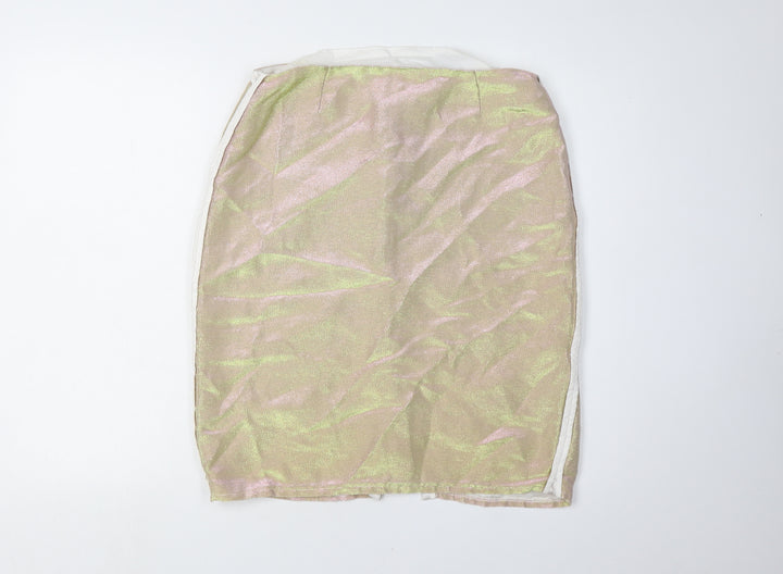 Topshop Women's Multicoloured Pencil Skirt, Size 12