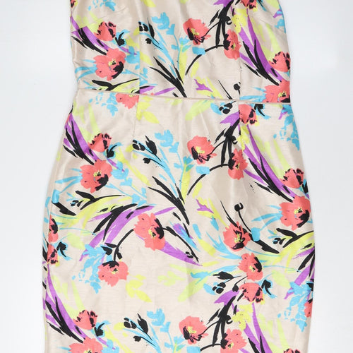 Monsoon Women's Multicoloured Shift Dress Size 12