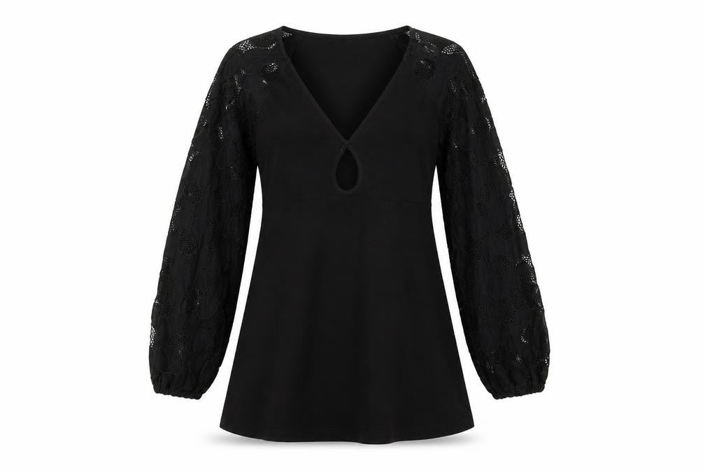 ASOS Women Black Mini Dress Size 10 V-Neck