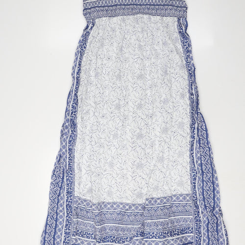 Monsoon Women's Blue Strapless Long Dress M
