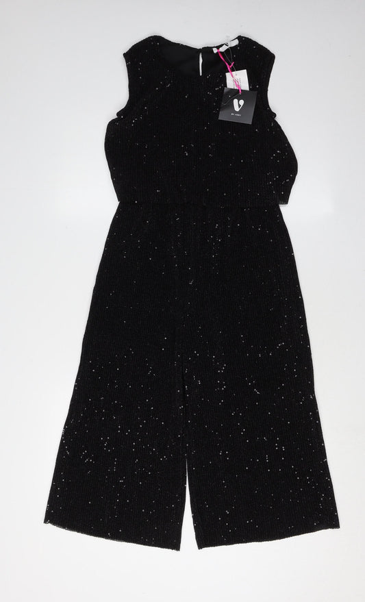 Very Girls Black Sleeveless Jumpsuit Party 11 Years