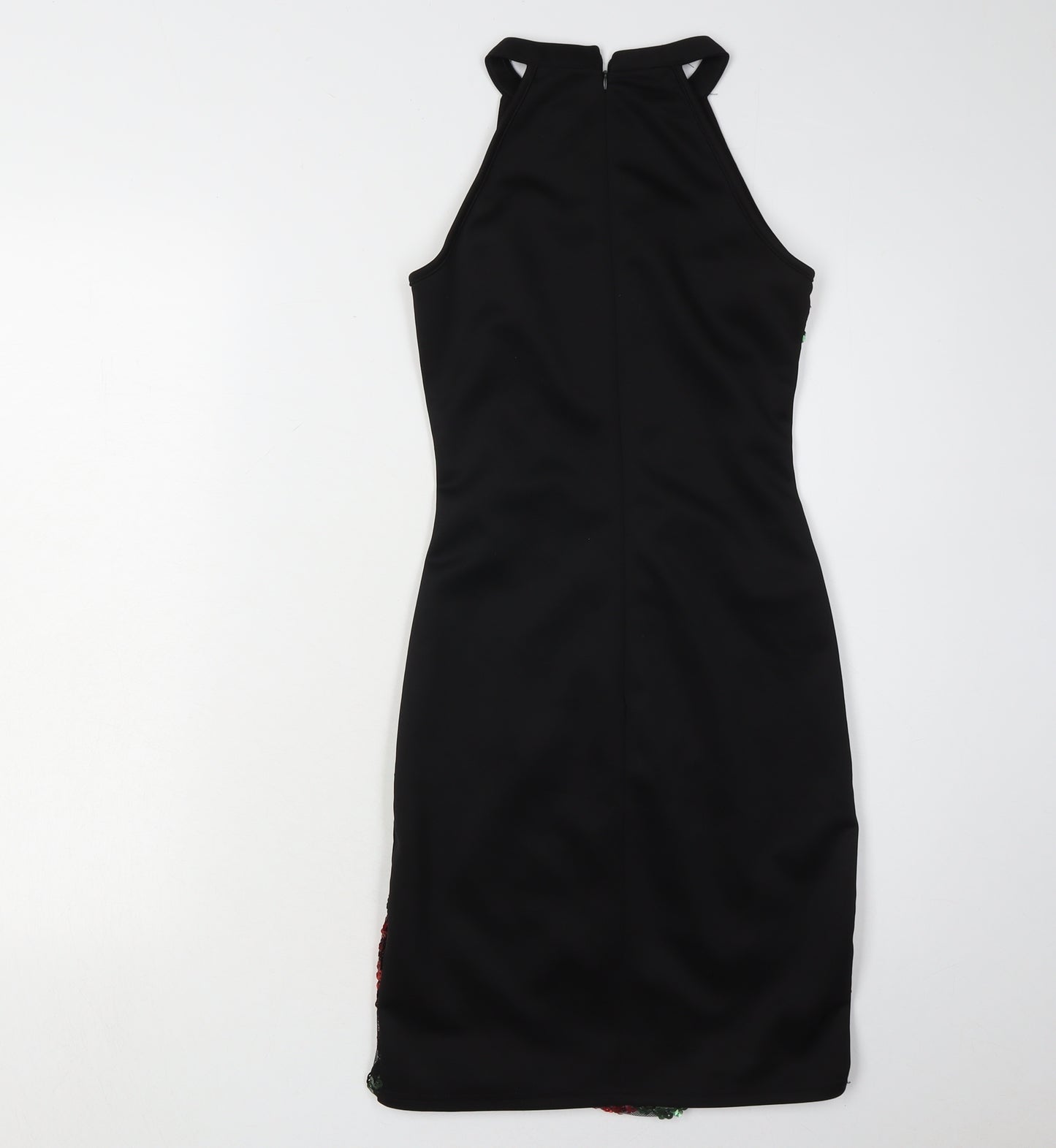Quiz Women's Black Sequin Bodycon Dress Size 6