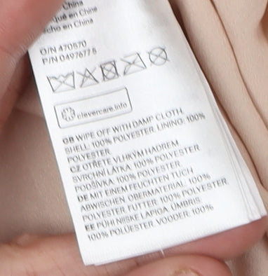 H&M Women's Beige Sequin Short Party Skirt - Size 6