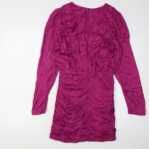 Zara Women's Pink Polka Dot Dress, Size S, Party Style
