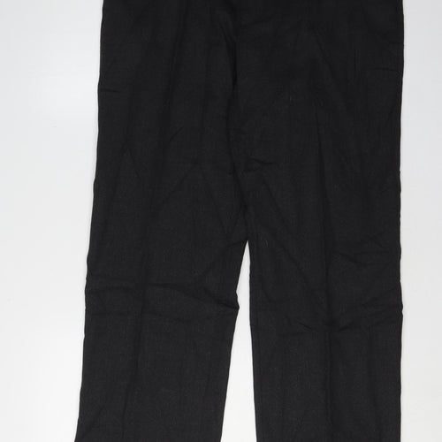 Brook Taverner Men's Black Dress Pants W36 Wool Blend