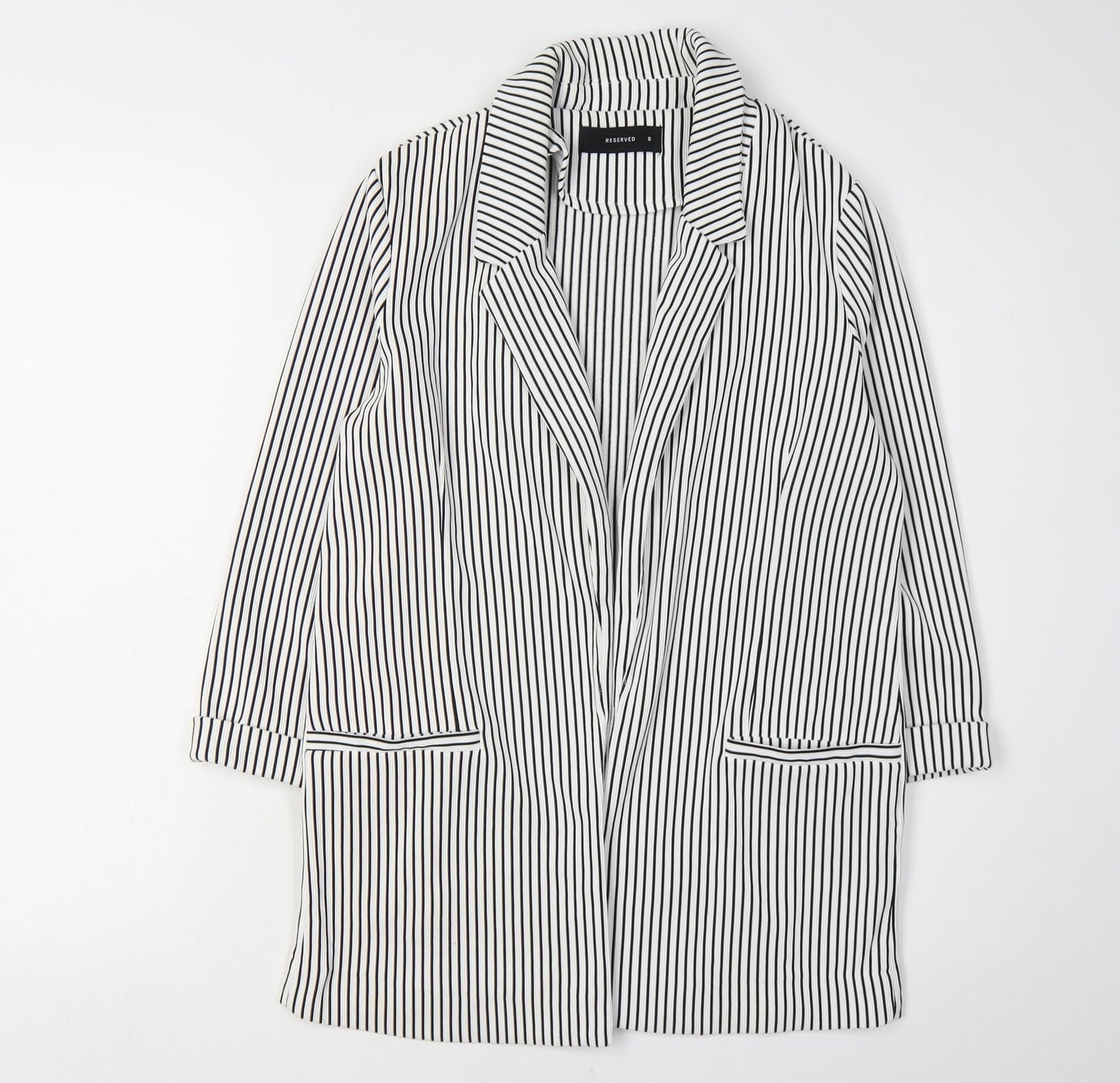 Reserved Women's Black Striped Blazer - Small