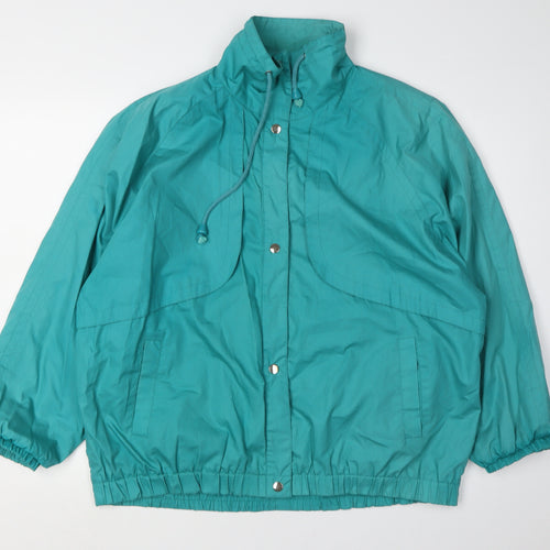 C&A Women's Green Windbreaker Jacket Size 16