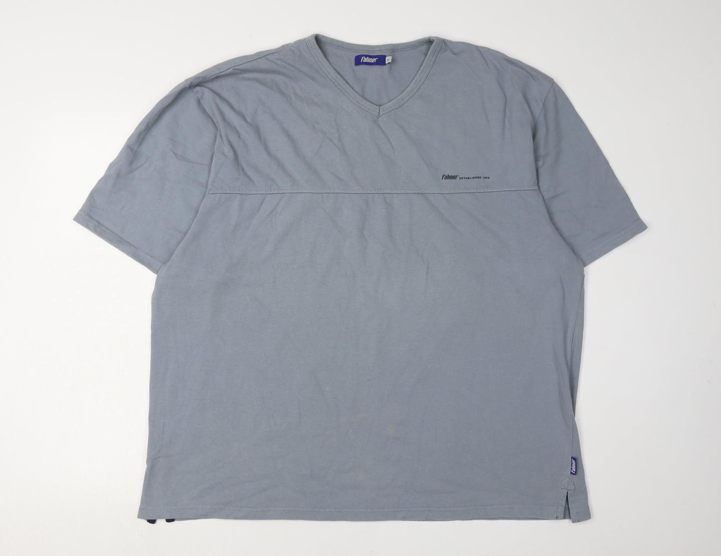 Falmer Men's Grey V-Neck T-Shirt XL