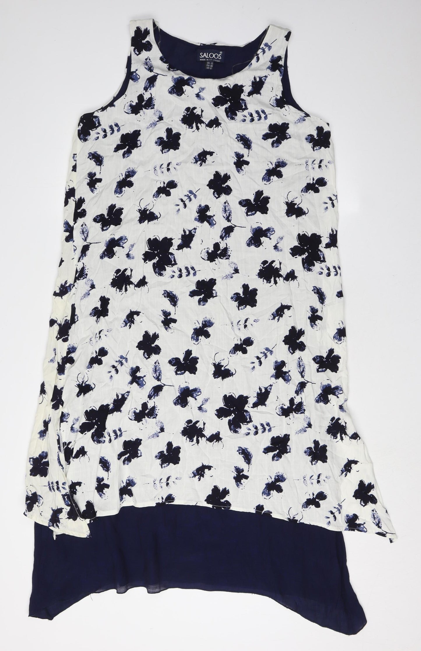 Saloos Women’s Multicoloured UK 12 Floral Hi-Low Dress