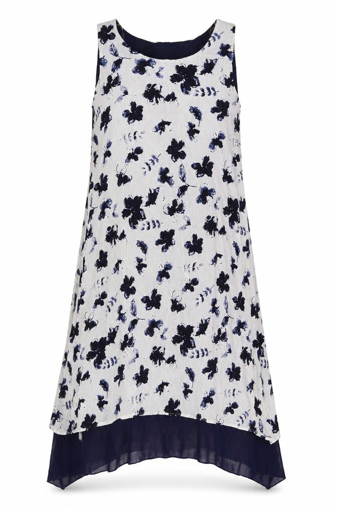 Saloos Women’s Multicoloured UK 12 Floral Hi-Low Dress