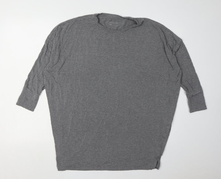 Asquith Women's Grey L Basic Dolman Sleeve Top