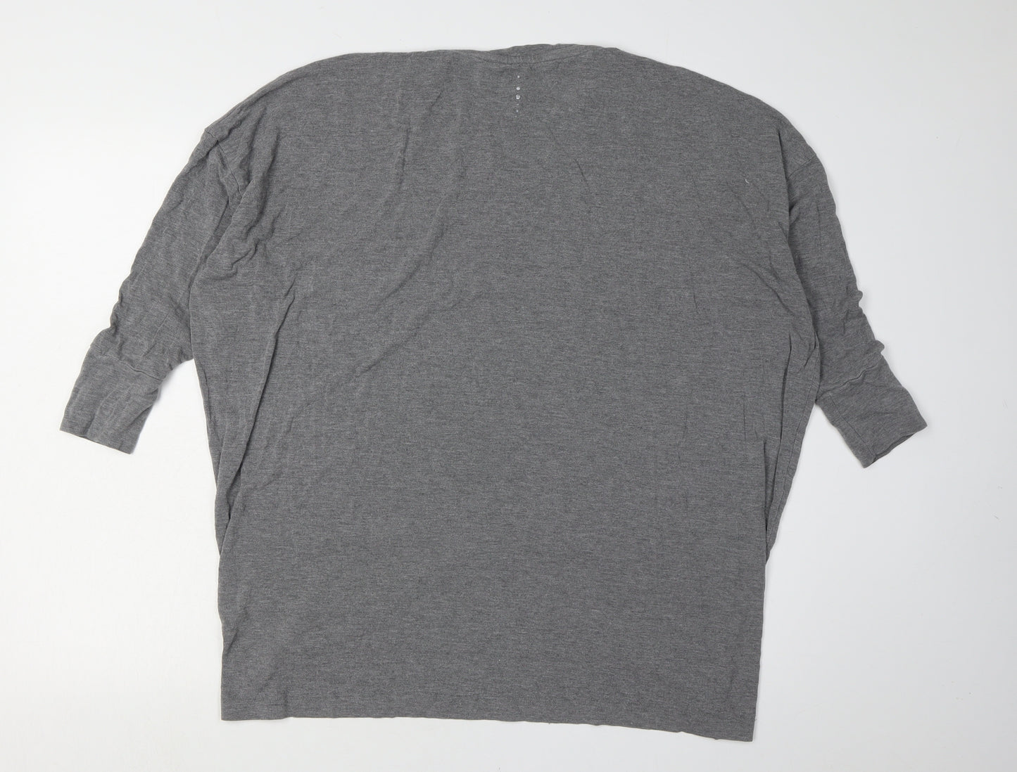 Asquith Women's Grey L Basic Dolman Sleeve Top